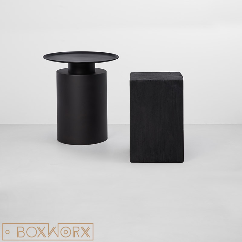Houtblok TRONC zwart uit dikke | Boxworx