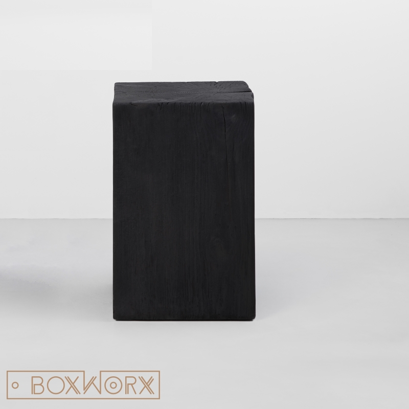 Nadeel Odysseus Sitcom Houtblok TRONC - zwart - gezaagd uit dikke boomstronk | Boxworx