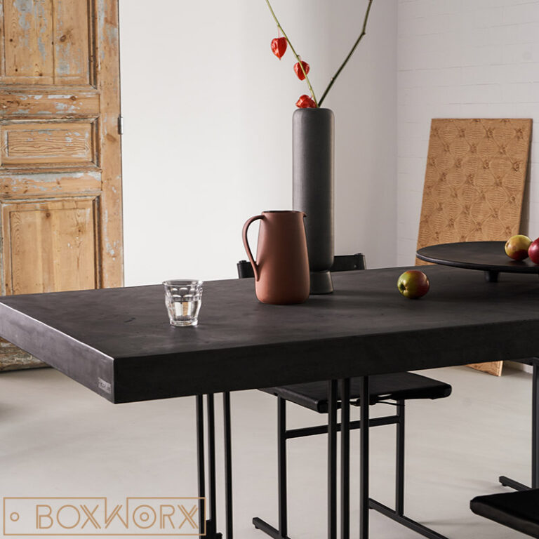 Tafel STONE PIANO van beton Eettafels Meubels Boxworx