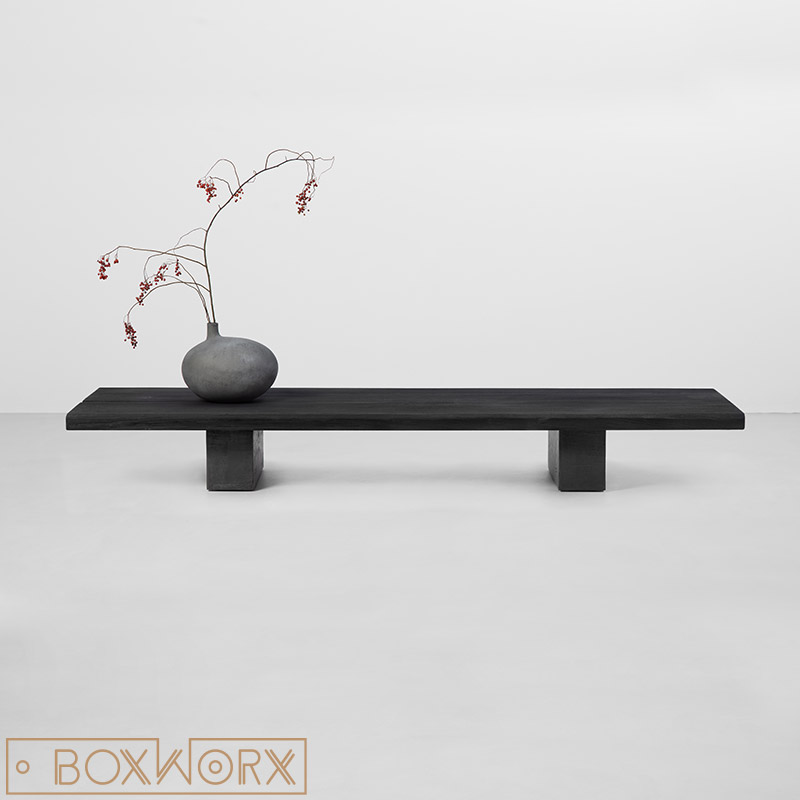 Salontafel BRANT van eiken en beton Salontafels | BoxWorx